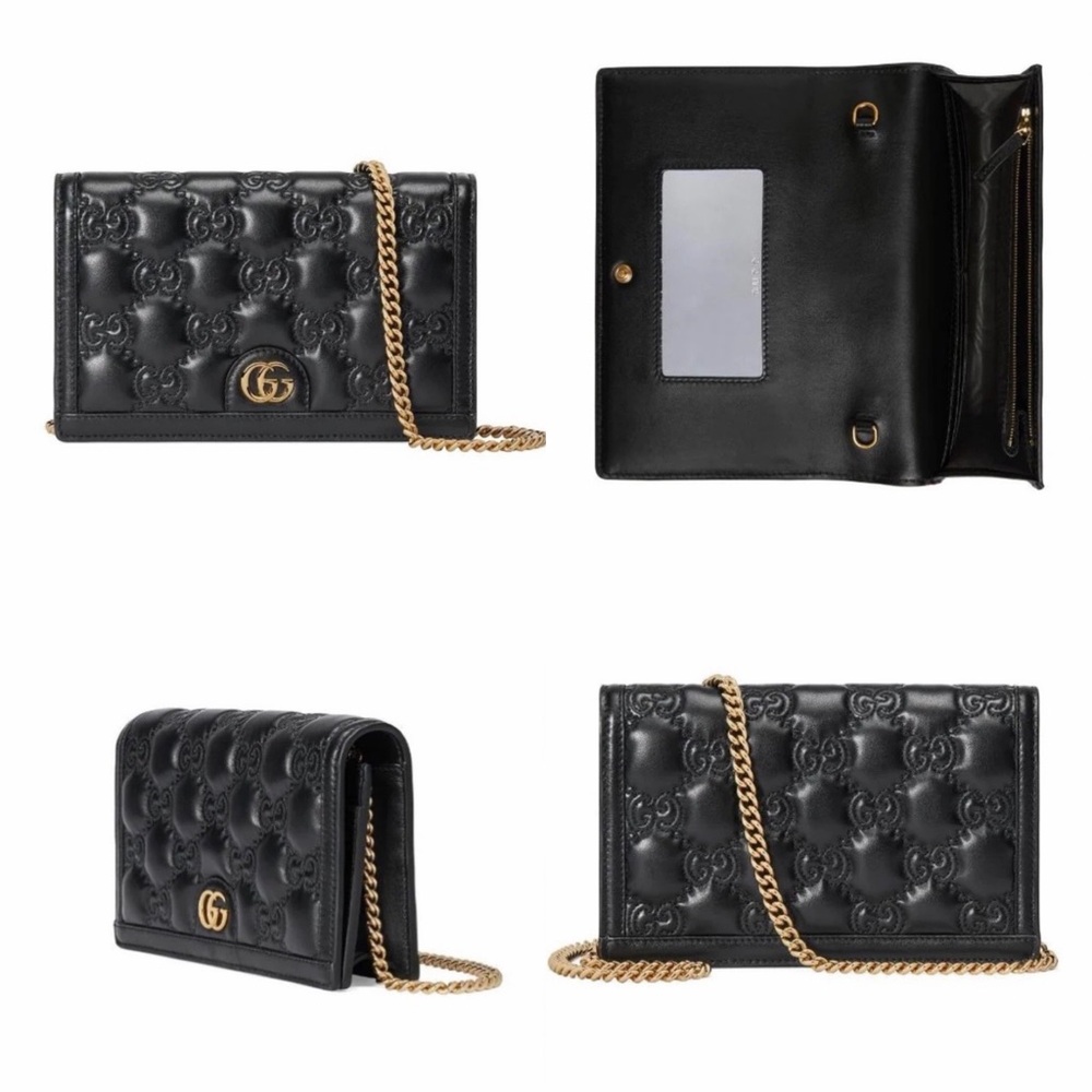 Gucci GG MATELASSÉ CHAIN WALLET * Authentic - Picture 12 of 12